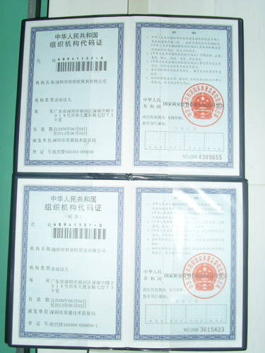 China's Tax Certificate