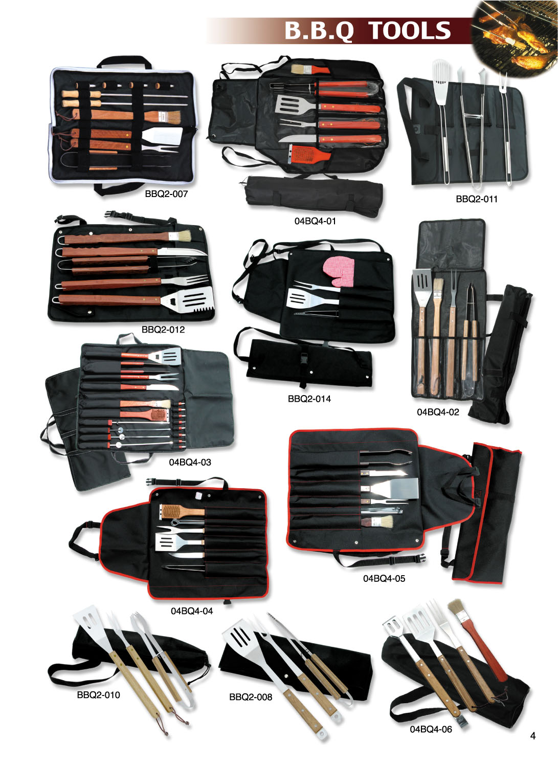 BBQ tools set