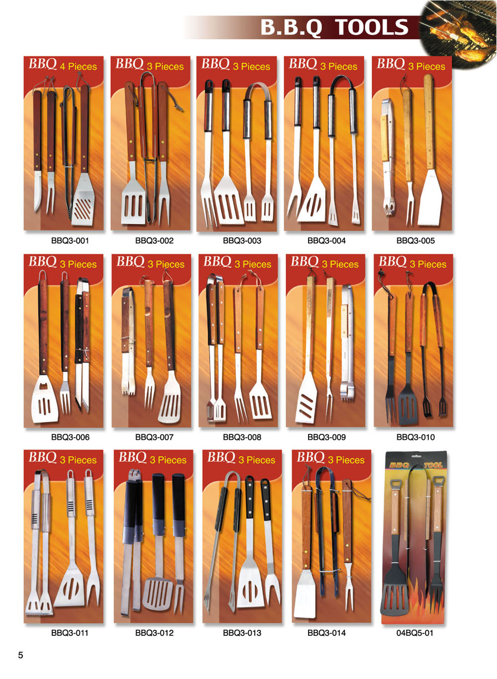 BBQ tools set