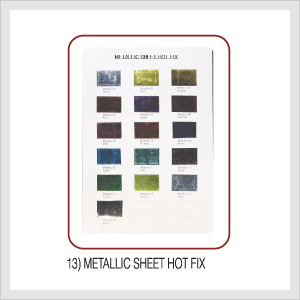 Metallic Sheet Hot Fix (Hs Code : 8308.90.9000)