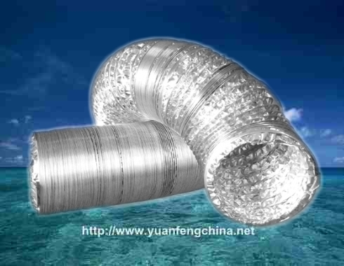 铝箔伸缩软管，铝箔软管，柔性风管，铝箔金属软管，抽油烟机软管