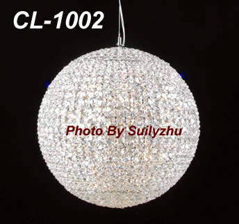 crystal balls chandelier