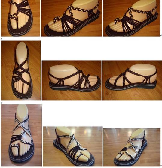 Sell Fashion Hand Made Webbing Sandals Hemp Rope upper