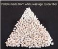 PA6 Pellets Made From White Wastage Nylon Fiber