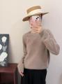 2025 Newest Style 100% Wool Women Fashion Sweater Soft Fuzzy Brush Sweater