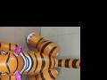 PVC Inflatable Cartoon 2 Meters High Tiger Fixed Advertising Cartoon