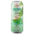 High Quality 490ml Canned Coconut Water with Pulp From BENA Tropical Juice Brand