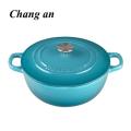 Enameled  Cast Iron Dutch Oven  Casserole with Dual Loop Handle 27cm