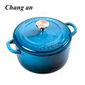 Enameled  Cast Iron Dutch Oven   Casserole  with Dual Loop Handle 23cm