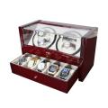 Custom Watch Shaker 4+5 Luxury Wooden Watch Winder for Home Use or Collection Black Color