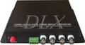 4 Chs Video/PTZ Data Fiber Optical Transmitter