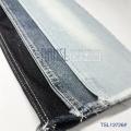 9.6 Oz Indigo Blue Black Denim Jeans Fabric Material Primary Fiber Super Soft Yarn