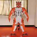 PVC Inflatable Cartoon 2 Meters High Tiger Fixed Advertising Cartoon