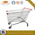 Customized Portable Durable 4 Wheel Metal Cart Supermarket Shopping Trolley/Shopping Cart