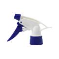 White Chemical Resistant Trigger Sprayer with Blue Nozzle 24/400