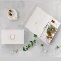 Linen USB Photo Box for 4x6 5x7 6x8 Photos and Crystal USB Flash Drive Photography Gift Box L