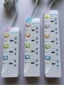 Power Strip with Individual Switch&Switched Socket with Plug 3/4/5 Way Outlet 813