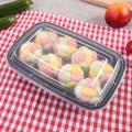 Rectangle KF1000ml Disposable PP Plastic Microwave Safe Dinnerware with Inner Tray