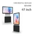 65 Inch Rotating Digital Signage Display with Ultra-high Definition Screen and High Light Source