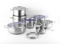 13pcs Stainless Steel Cookware Set