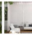 Mirador Accessory - Shutter Wall White Pergola