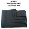 Military / Hospital  Blanket 100%  Merino Wool Material