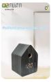Cookoo Wood Clock Sound Control Desk Clock Mutifunctional Wooden Clock Black Color