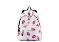 OEM Foldable Zipper Closure Backpack White Polyester Rucksack