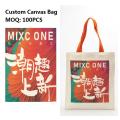 Custom Fashion Reusable Shopping Bags Personalized Printing Cotton Tote Bag Canvas Bag