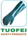 PVC Double Dipped Sandy Gloves Long Cuff