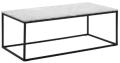 Valuable Simple Design Metal Coffee Table with Marble Top