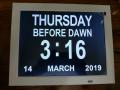 12inch Digital Calendar Day Clock
