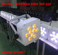 9X15W RGBWA+UV Battery Wireless Dmx LED Uplighting,Slim Flat LED PAR,Wedding Decoration