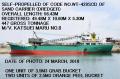 (SELF-PROPELLED) Code No. WT-429SCD of SAND CARRIER (DREDGER) OVERALL LENGTH 56.43M.