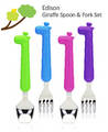 Edison Giraffe Spoon & Fork Set