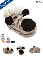 SEAVO Animal Style Comfortable Fleece Lining Baby Moccasin Shoes