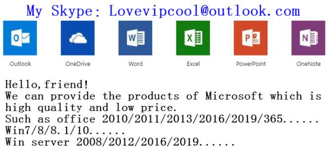 cle microsoft office 365 2019