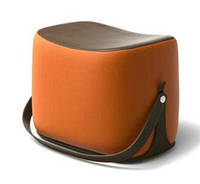 Modern designer leather fancy ottoman stool
