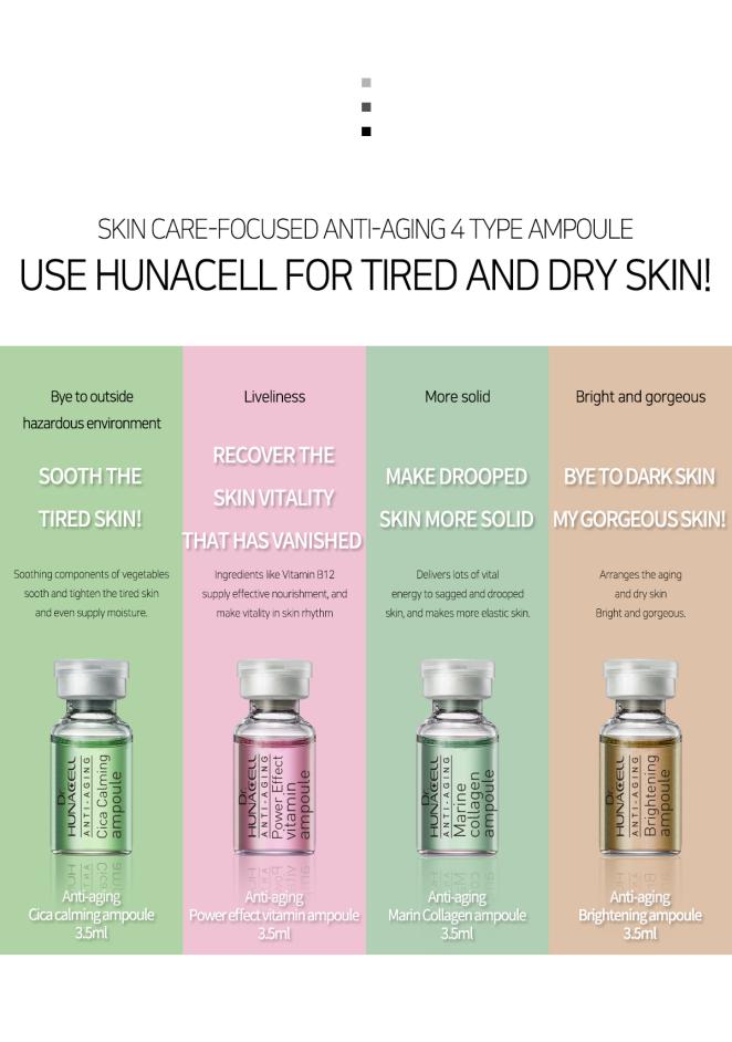 [Dr.Hunacell] Anti-aging Ampoule 4 Types 3.5ml*20ea Set(id:11142967