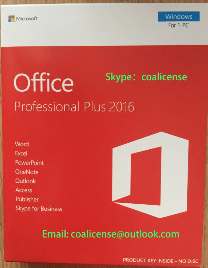 Genuine Office 2016 Pro Plus Office 2019 Pro Plus Coa Sticker