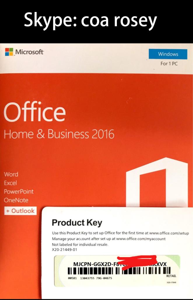 Original Office 2016 Pro Plus Hs Hb Coa Sticker Online Activation