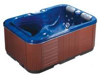 Rectangle Hydro Massage Two Person Outdoor Spa Bathtub Pool(Rose)
