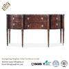 Contemporary Black Wood Console Table With Drawers / MarbleTable Board Dark Oak Console Table