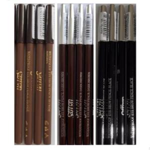 Wholesale waterproof: Saffron Waterproof Eyebrow Pencil Blonde Dark Brown Black Eye Brow 1, 4, 6 or 12