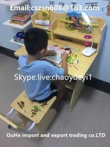 Wholesale chairs set: Adjustable Desk Top Kids Desk and Chair Set with Low Price.