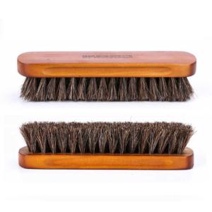 Wholesale horse shoe: High Quality Square Wooden Handle Horse Hair Shoe Brush