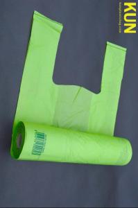 Wholesale t shirt: Biodegradable Plastic T-shirt Bags On Roll