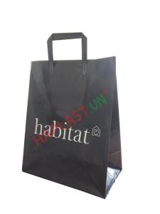 Wholesale handle bags: Tri-Fold Plastic Handle Bags