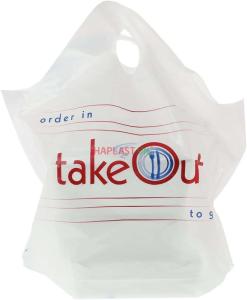 Wholesale bags: Wave Top Carrier Bag with Logo Print