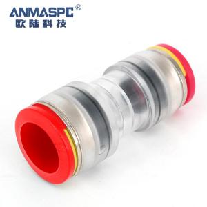 Wholesale pipe connector: China Supplier Coupler HDPE Pipe Micro Duct Reducer Straight Zn Microduct Connector 5-3 7-5